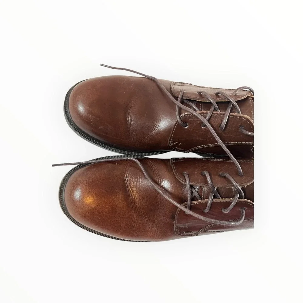 G.H. Bass & Co. Men's Brown Leather Longstreet Dress Shoes Size 9M